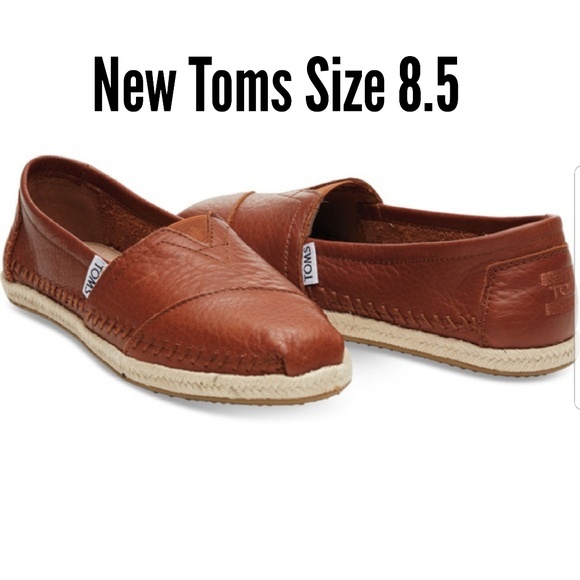 TOMS Shoes - *NEW* Toms Cognac Full Grain Leather Classics